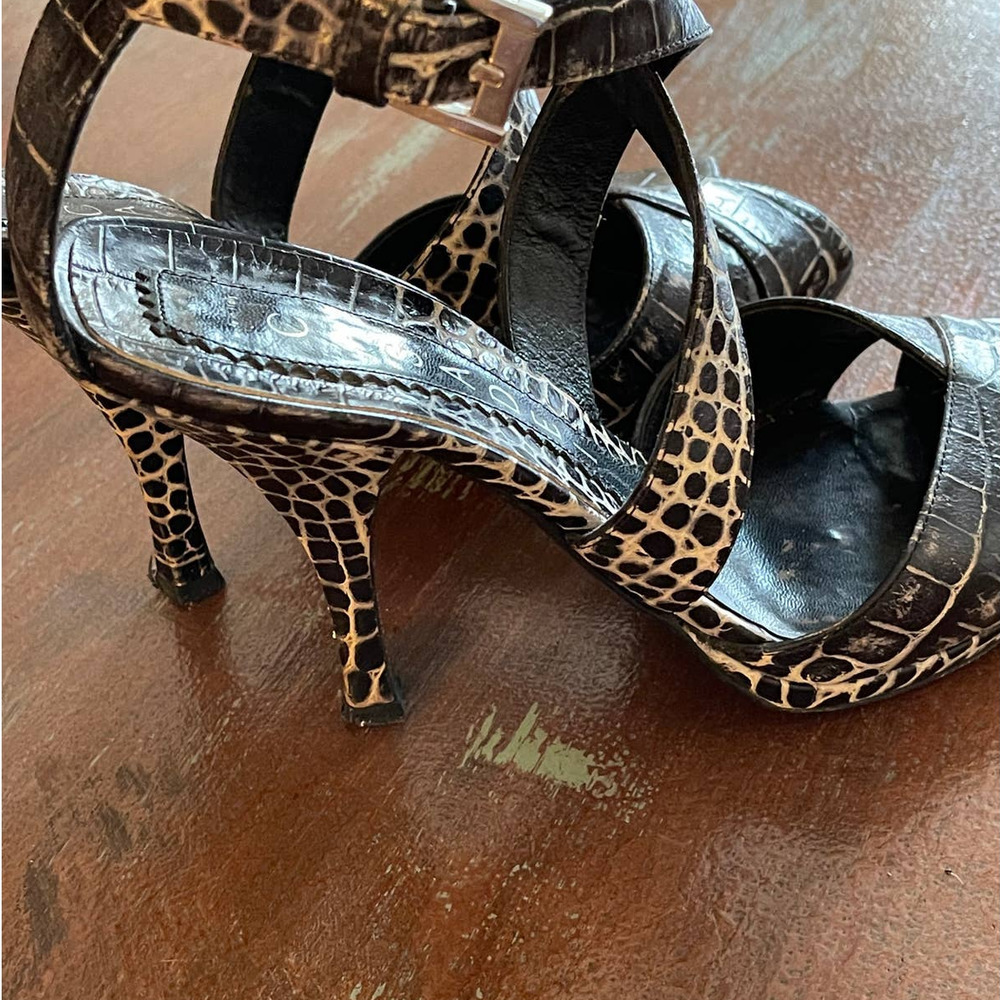 CASADEI Women's Italian Leather Heels Vero Cuoro Sz 6 - Picture 7 of 9